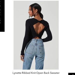 Astr the Label lynette ribbed knit open